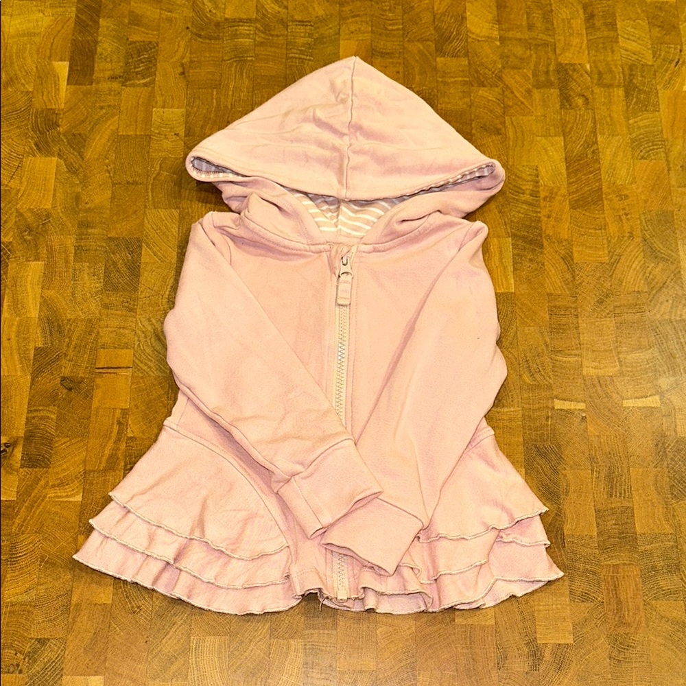 Little Sleepies Pink Ruffle Hoodie